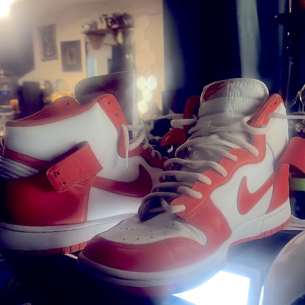 Size 12 Air Jordan #1 retro orange and white